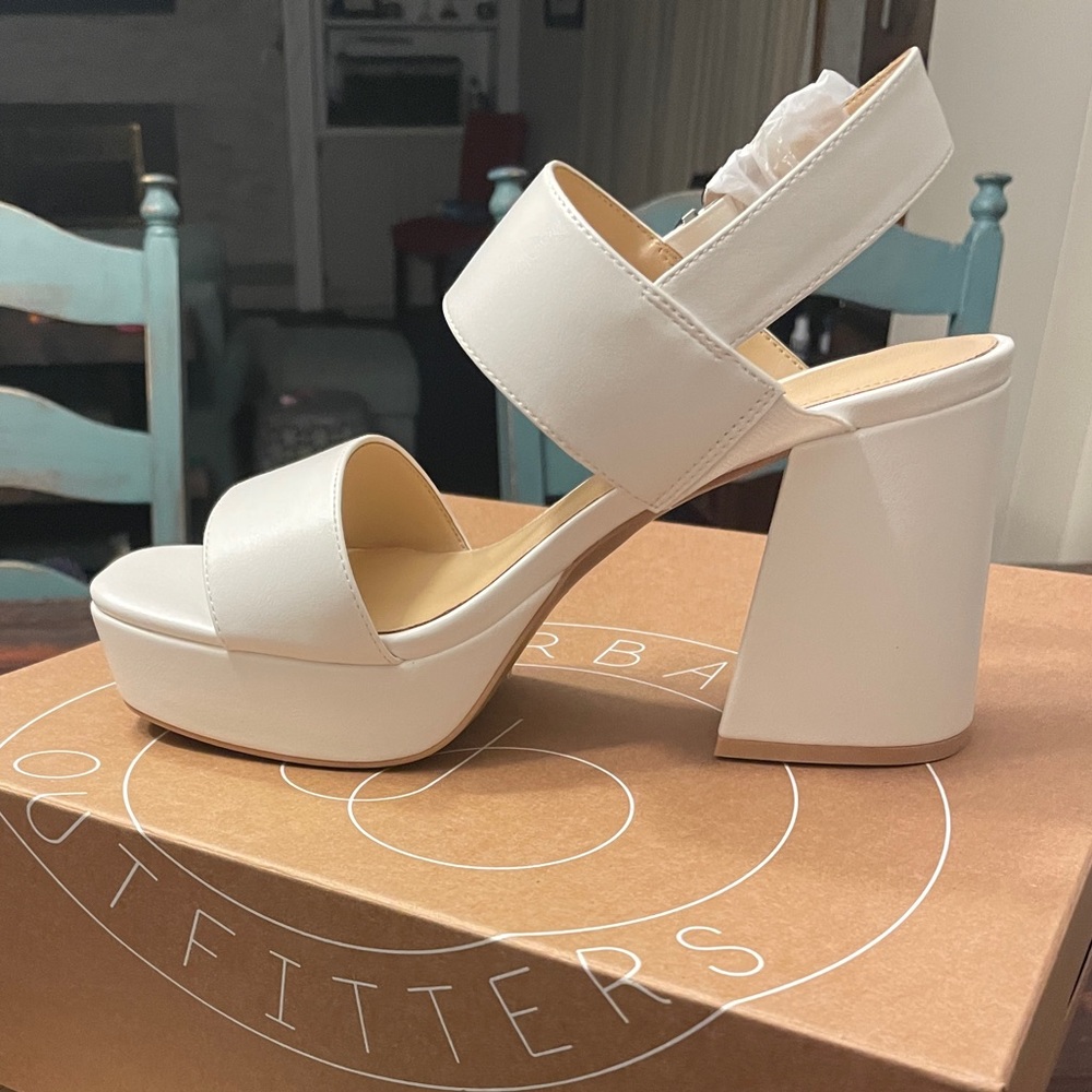 Urban Outfitter White Platforms - New in Box